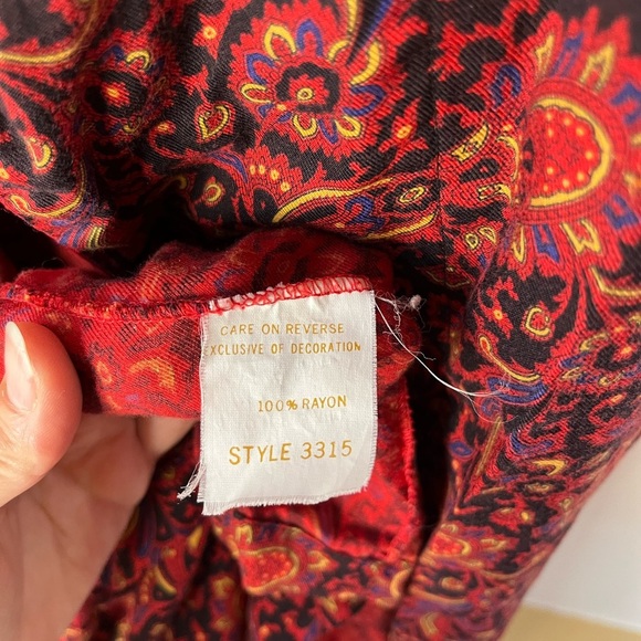 Vintage Michael Kors Paisley Slip Dress & Robe Set | Made in USA Sz S - Picture 16 of 16